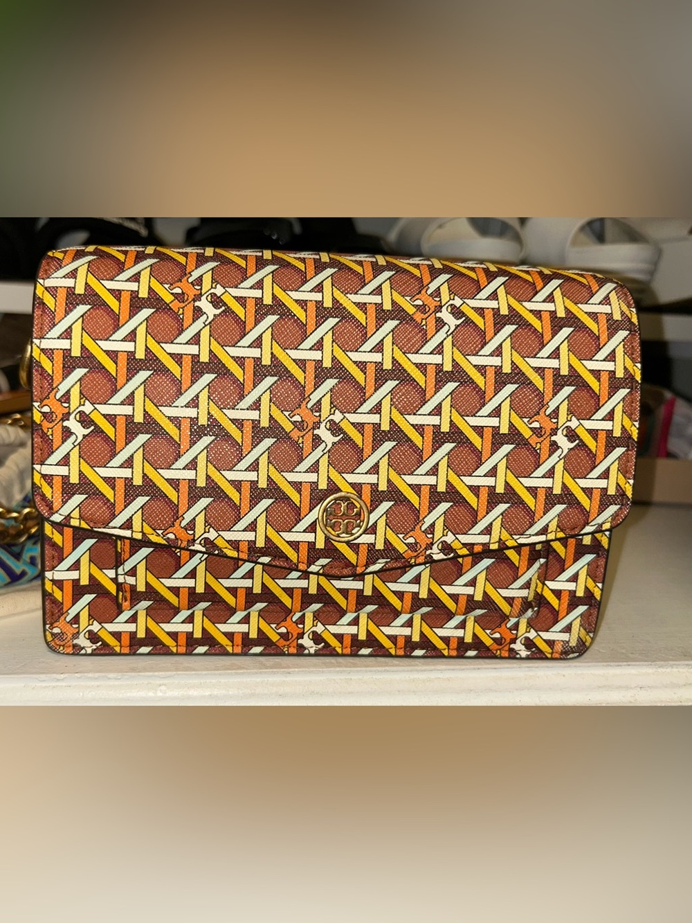 TORY BURCH ROBINSON PRINTED MINI SHOULDER BAG